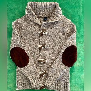 Gap Boys Knit Cardigan with Elbow Patches size 5